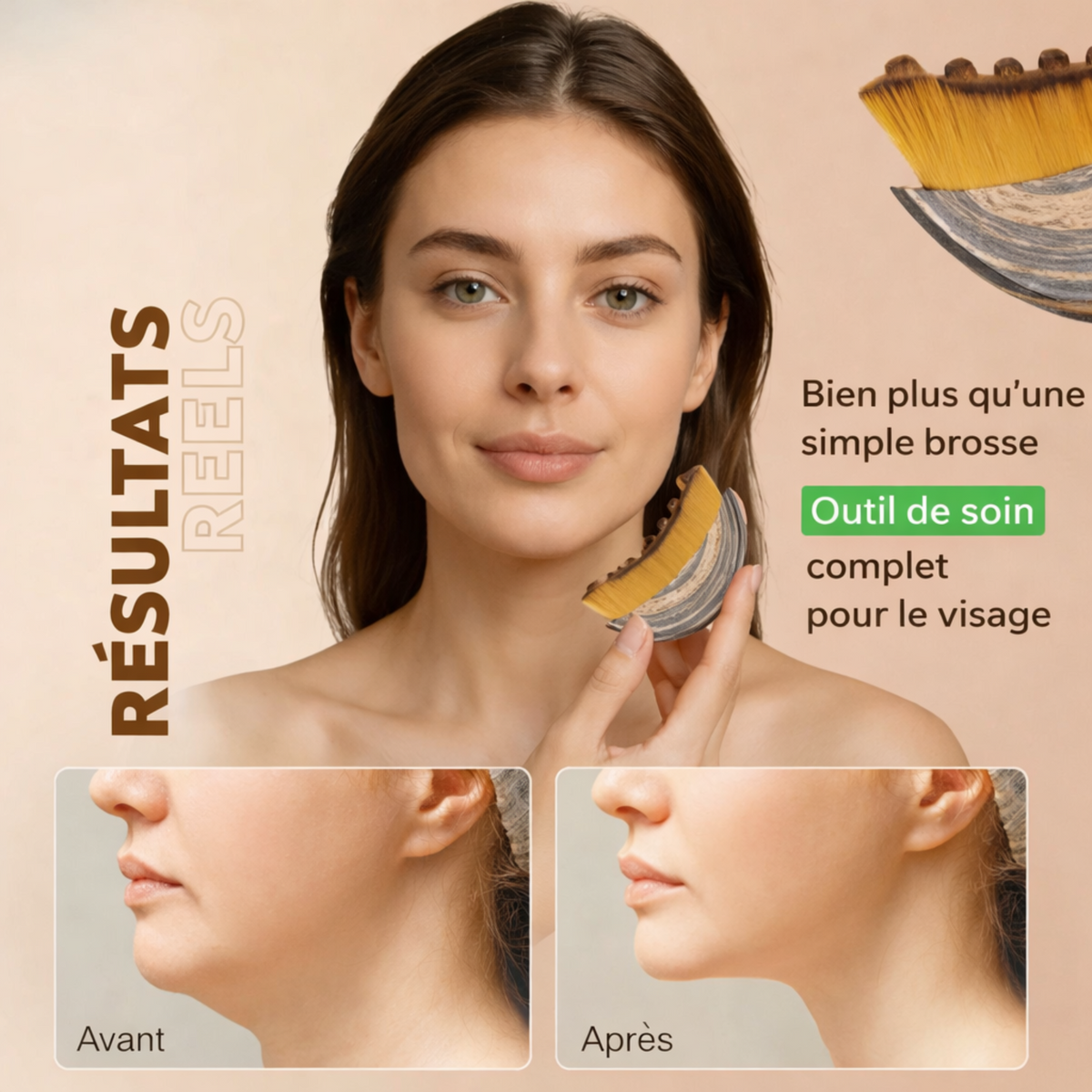 Labiose™ – Brosse de Drainage Lymphatique Visage