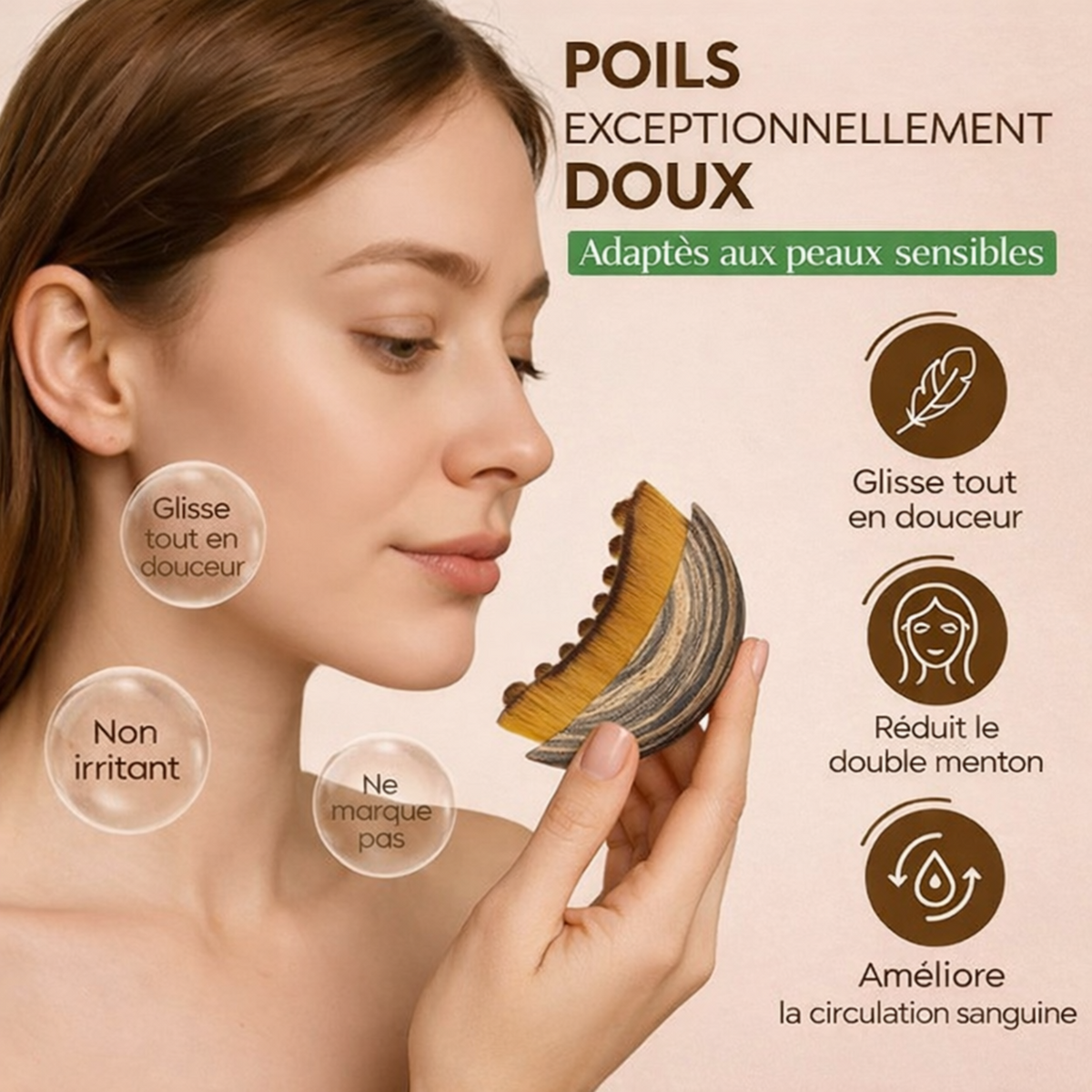Labiose™ – Brosse de Drainage Lymphatique Visage